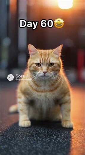 This Lazy Cat Became a Bodybuilder 😭💪 | Funny Cat Transformation #cat #fannycat #catshorts