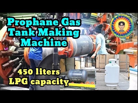 Cooking Gas Tank Making - Mass production of propane gas tank.