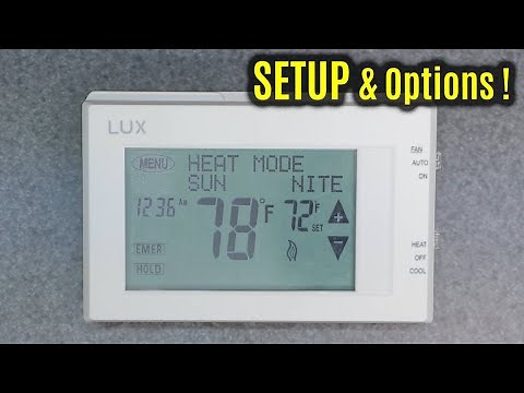 LUX Pro Tx9600TS P721UT | Setup & INSTALL Settings | Digital Thermostat LTX9600TS