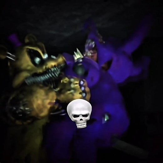 FNAF 4 VS NIGHTMARE #fnaf#fnaffight#3dit#fnafedit#skulledit