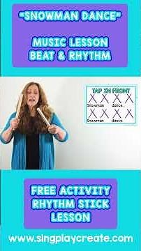 Snowflake Rhythm Stick Activity