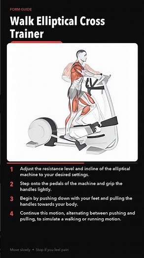 How To: Walk Elliptical Cross Trainer | Cardio