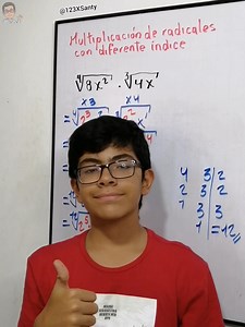 Hola amigos, multiplicación de radicales con diferente índice. ⁴√8x² ³√4x Sígueme y aprendamos juntos. #123XSanty #Matemáticas #Radicales #AprendiendoEnCasa #EjerciciosMatemáticos | 1,2,3 X Santy