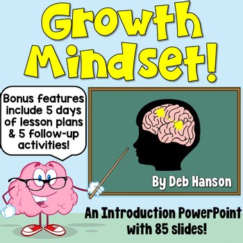Growth Mindset PowerPoint & Lesson Plan Bundle | SEL Back-to-School Activities