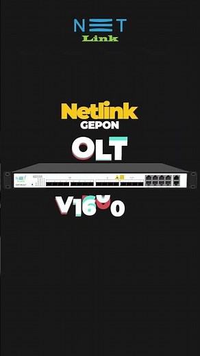 Netlink 8-port GEPON OLT is designed to support high bandwidth and high-speed internet data.