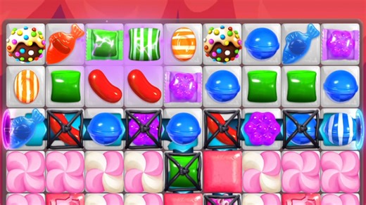 糖果传奇619关(Legendary顶级困难关)(超级彩色炸弹已激活)通关过程