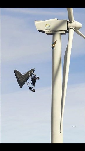 Ultralight Aircraft collided with Wind Turbine