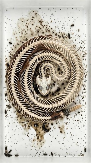 The Decomposition process of Rattlesnake Juvenile 🐍