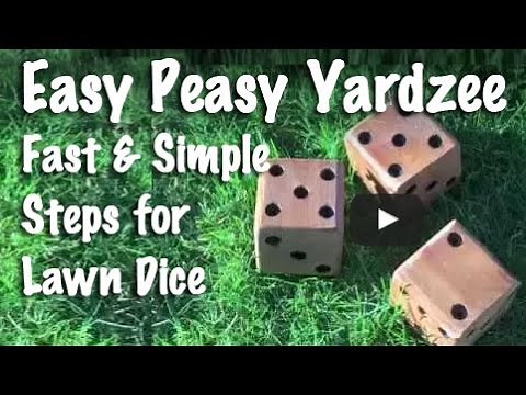 Easy Peasy Yardzee- Fast and Simple Steps for Lawn Dice