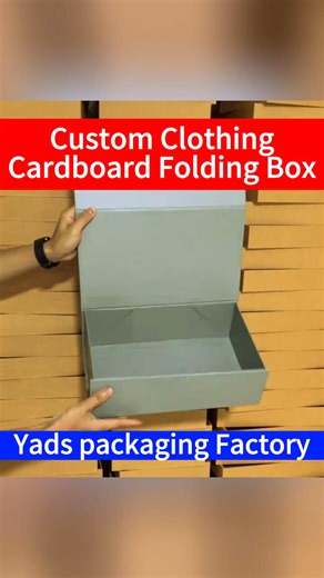 Source packaging factory.specialized costom one piece folding gift box for clothing.save 85% space.and.save freigjt.#packagingboxes#productpackaging#packagingfactory#foldinggiftbox#foldinggiftboxsupplier#foldablebox#fyp#foryoupage#clothingbrand#garments#fashion