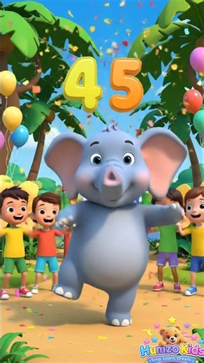 Elephant Stomp Loop 🐘 | Funny Kids Rhyme | Humzo | #Shorts #elephant #elephants
