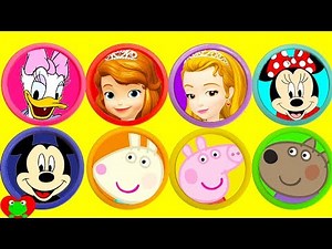 Play Doh Surprises Minnie Mouse, Peppa Pig, and Sofia the First