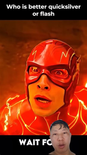 Who is better quicksilver vs flash #shorts #flash #dc #marvel #shorts #edit