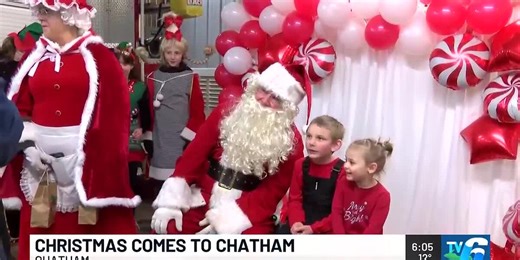 Santa comes to Chatham Christmas event