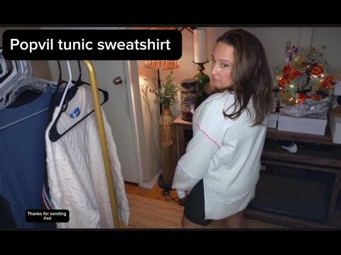 Oversized and absolutely so cute great length popvil Oversized Sweatshirt Women Pullover Crewneck Fa