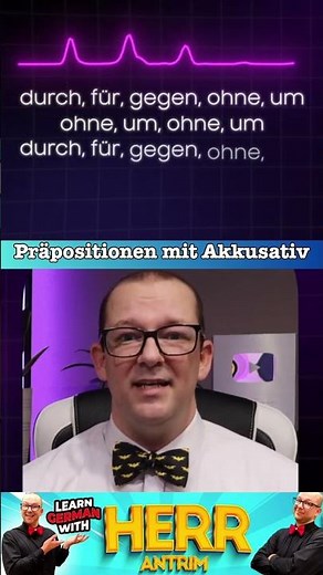 German Accusative Prepositions… as a SONG! 🇩🇪🎶