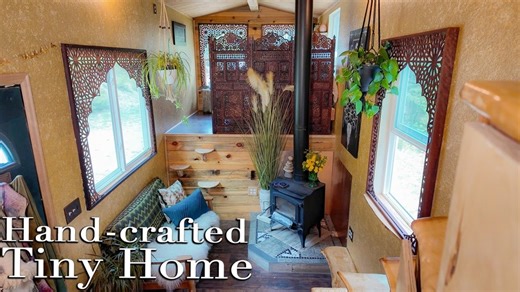 982 reactions · 44 shares | Crafting peace: Inside my stunning tiny home | Tiny House Giant Journey | Facebook