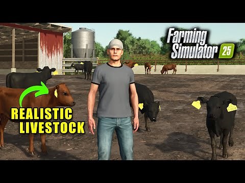 🔴LIVE: Realistic Livestock - This Will Change The Game | Farming Simulator 25