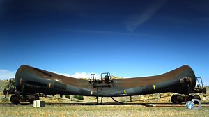 Watch as tanker IMPLODES in super-slow motion