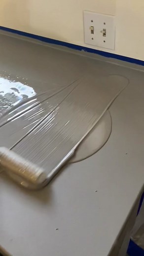 Grey Epoxy Countertop Renovation Process