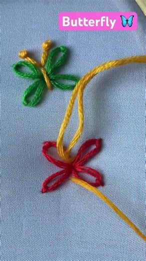 Easy Butterfly Hand Embroidery Design 🦋 | Beginner Friendly Stitch Tutorial | #embroidery