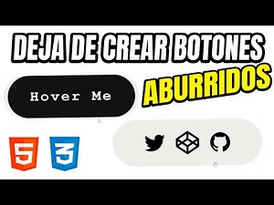 ✅ Deja de crear botones aburridos en 2 Minutos! — Tutorial Botones Animados con HTML & CSS