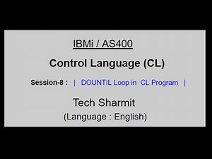dountil loop in cl programming | cl programming in as400 | loops in cl programming in as400 |