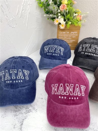 Personalized Embroidered Auntie Hat | Custom Unisex Baseball Cap | Perfect Gift for New Aunts | Birthday / Mothers Day Gift - Etsy