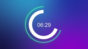 Download Countdown timer animation, circle element motion graphic design for free