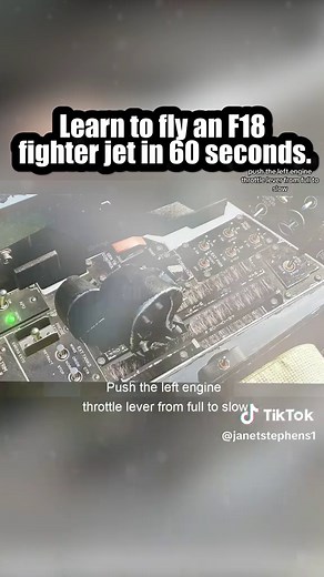 Teach you how to fly an F18 in 60 seconds.