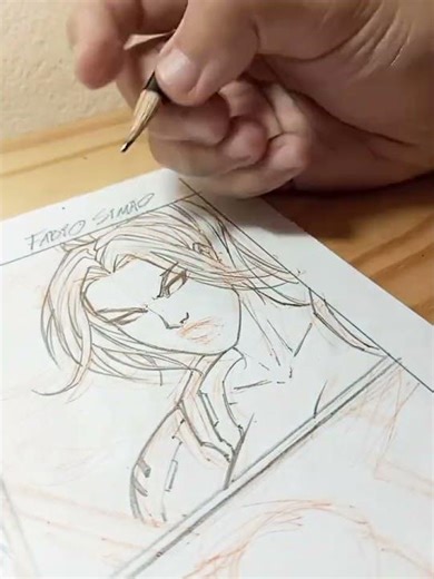 Drawing a page for VEXUS 1 remastered for Chameleon Studios Comics!