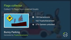 Flags collector achievement in Bunny Parking