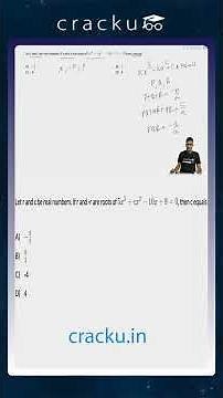CAT Previous Year Questions Quadratic Equations #90 | Cracku CAT Previous Papers
