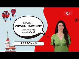 Turkish Vowel Harmony & Plural Suffixes (-lar / -ler) Explained
