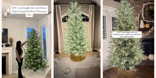 This viral Christmas tree has more than 2,000 color-changing LEDs—'UGH I LOVE HER'