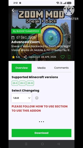 How can you zoom without spy glass #minecraft