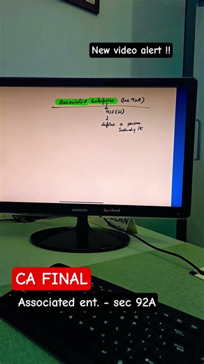 Associated enterprise - sec 92A || CA FINAL #cafinal #tax #studywithme #directtax