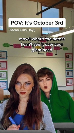 Mean Girls: But if Aaron Samuels was Chadifer. Hard to believe we’ve been celebrating this historic day for 18 YEARS since Mean Girls came out in 2004. Happy October 3rd, friends! ##nostalgia##meangirls##october3rd##itsoctober3rd##fyp