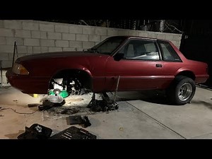 Foxbody Mustang 5 Lug Conversion: Disassembling The Front Suspension on a 4 Cylinder Notchback