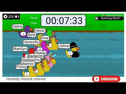HOW TO PLAY DUCK RACE GAME ||WHO'S GONNA BE WIN