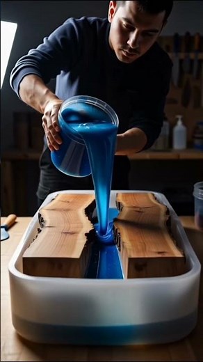 Making a Stunning Blue River Table | Satisfying Woodworking Process