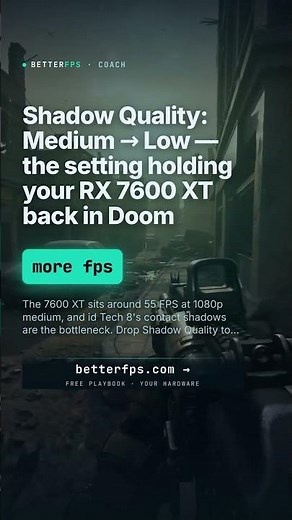 Doom: The Dark Ages Best Settings for RX 7600 XT (2026) — More FPS