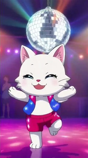 Cute Anime Cat Breakdancing to J-Pop 🐱✨
