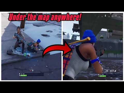 Get under the map anywhere with this new glitch method in season 7 (New) Fortnite glitches PS4/Xbox