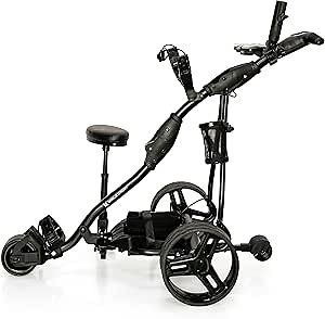 Golf Push Cart with Remote Control - Lithium Battery Electric Golf Caddy