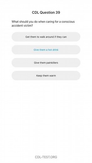 CDL Test 2023 #39: Question and Correct Answer