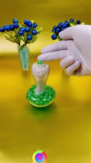 Emerald Pearl Cascade #asmrvibes #satisfyingsounds #relaxmotion