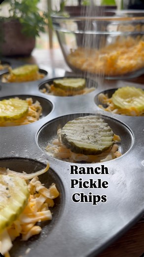 Kristy Hawk on Instagram: "Cheesy Ranch Pickle Chips Colby jack cheese, pickles & ranch...3 of my favorite things! I made these with some ranch dill pickles from The Crazy Cucumber that I discovered at a festival. This recipe and my ranch dressing recipe can be found in my cookbook and meal plans. www.Kristyslifestyle.com RECIPE - Makes 12 pickle chips INGREDIENTS: 12 dill pickle chips 1 & 1/2 cups colby jack cheese ranch seasoning 1. Drain the pickle chips on a paper towel. 2. Place some freshl