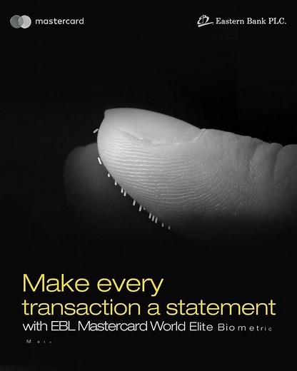 EBL Mastercard World Elite Biometric Metal Credit Card