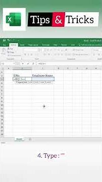 How To Apply Advance Auto Numbering on Typing Text Shortcut in Excel | #excel #tips & #tricks #viral